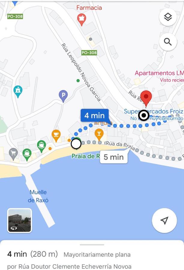 Apartamento Lb, Vistas A La Ria Raxó Eksteriør billede